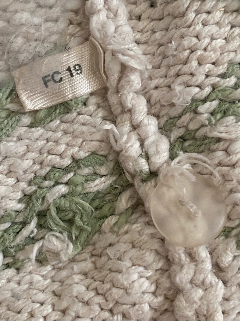 L.L. Bean Vintage Linen Blend Floral Cardigan - Picture 7 of 16